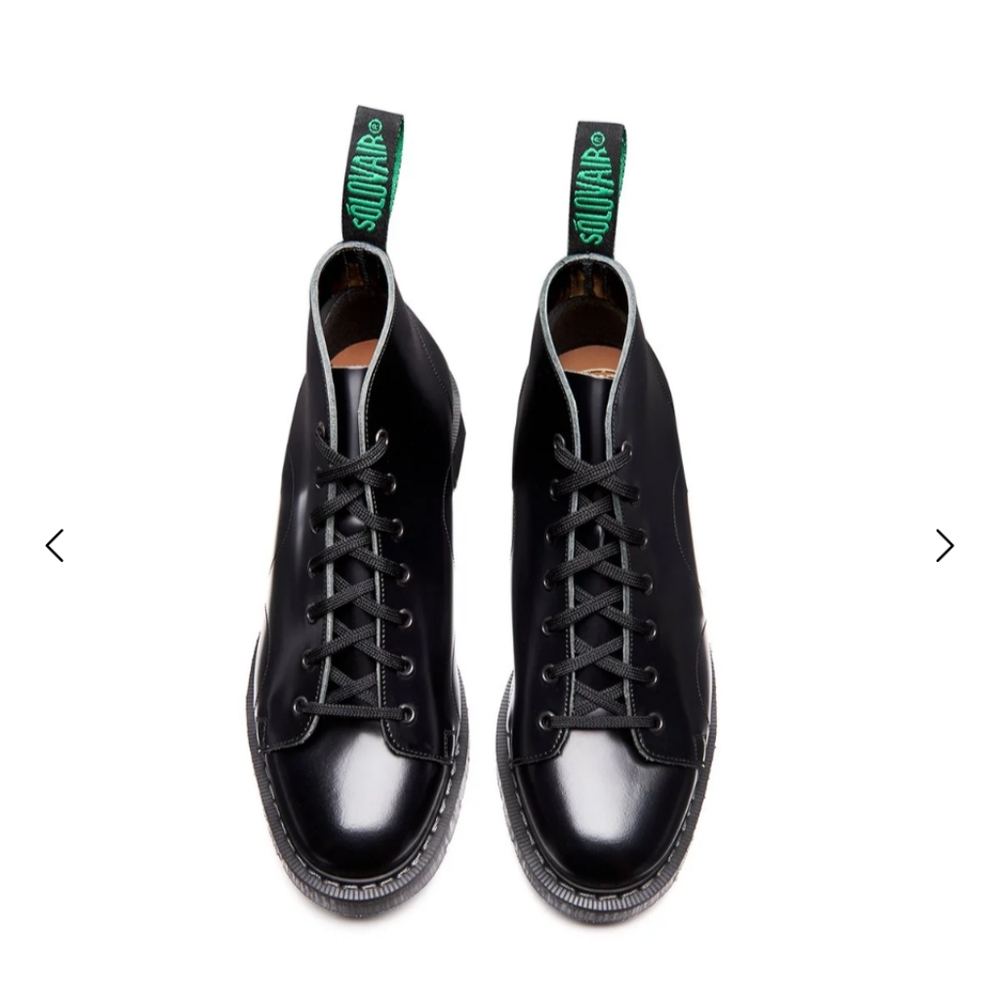 Solovair Black Hi-Shine Monkey Boot - like new! - Picture 3 of 10